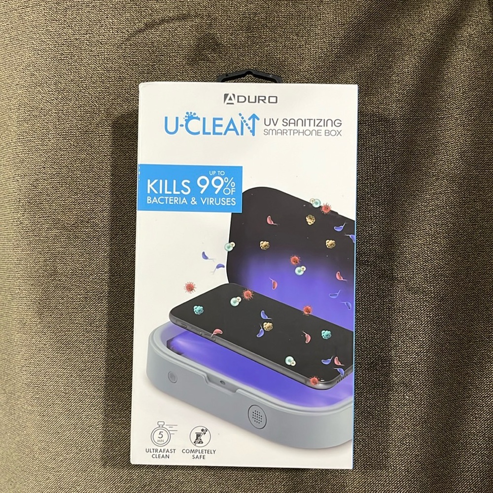 UV santizing smartphone box